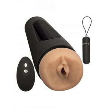 Vibrerende Masturbator met Afstandsbediening - Vagina