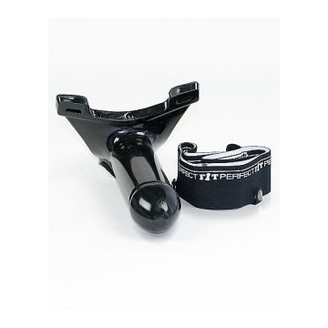Zwarte strap-on penissleeve
