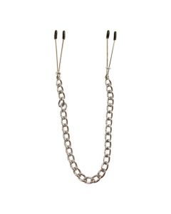 Metalen-Borstketting met tepelklemmen 42cm