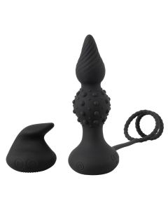Buttplug with Cock & Ball Rings - Rebel