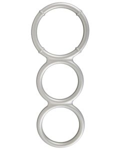 Triple Cock en Ballring Metallic Silicone