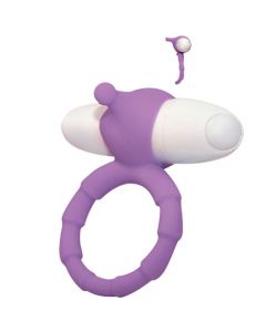 Silicone vibrating cock ring