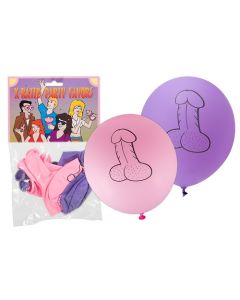 Ballonnen met Penis Opdruk - 8 Stuks