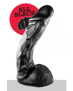 All Black Jeffrey Dildo - 27.5 cm
