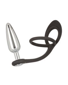 Beaded Buttplug met Cockring Star Fucker