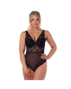 After Eden Fabienne Body - Zwart modelfoto voorkant