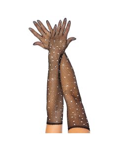 Opera Lengte Handschoenen met Strass