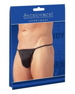 Heren mini string zwart