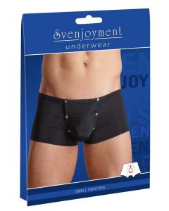 Heren short met drukknopen - zwart
