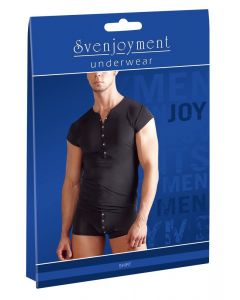 Heren Shirt met Drukknoopjes - Zwart