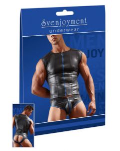Zwart Neopreenlook Shirt verpakt