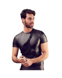 Wetlook Shirt met Schouder Tas voor
