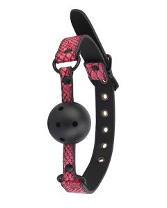 Ballgag met Gaten - Roze / Zwart