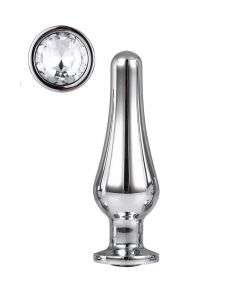 Buttplug Gleaming Love Zilver - Medium voorkant