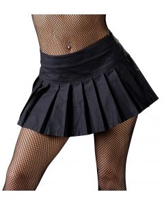 Verleidelijk zwart mini rokje model voor