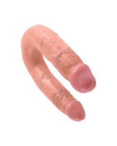 Huidkleurige Double Trouble van King Cock 34,6 cm