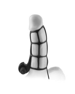 Siliconen power peniskooi met vibratie