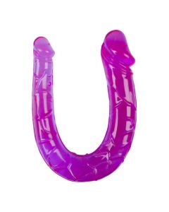 Paarse Dubbel Penetratie Dildo