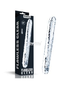 Dubbele dildo Flawless Clear met verpakking