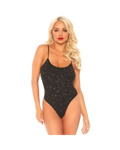 Zwarte String Body met Glinster Effect