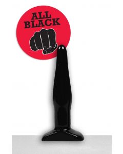 All Black Rick Butt Plug - 12 cm