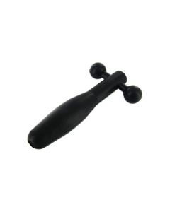 Silicone Cum-Thru Barbell Penis Plug