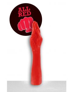 All Black Julian Dildo - 37 cm red