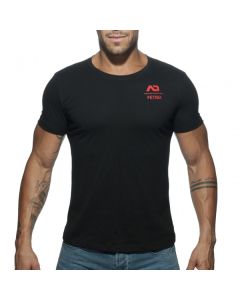Addicted U-Neck Fetish T-Shirt - Zwart
