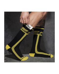 Addicted Lange Pocket Fetish Sokken - Geel