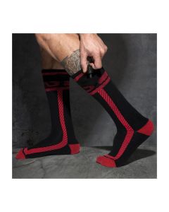 Addicted Lange Pocket Fetish Sokken - Rood