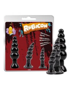 Anaal Plug Set van 3 - Late Night Pleasure  naast verpakking