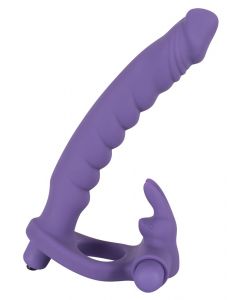 Anaal Vibrator met Cockring en Clitoris Stimulator 
