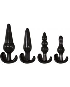 Anal Plug Set van 4 - Zwart compleet