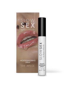 Bijoux Indiscrets - Slow Sex Mouthwatering Spray naast verpakking