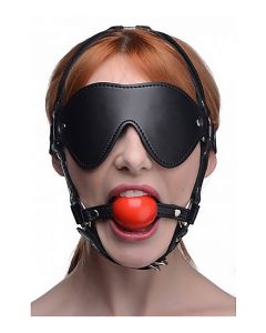 Blinddoek Harnass met Rode Ballgag