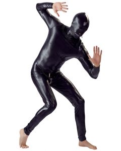 Bodysuit met Masker - Zwart voor