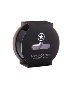 Niet klevende Bondagetape Zwart - 17.5 cm