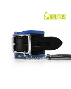BRUTUS Leren Halsband - Blauw