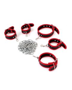 Budget Body Restraints Set Zwart en Rood