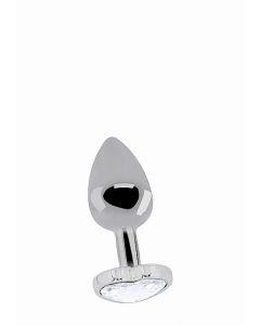 Buttplug met Hartvormig Diamant - S los