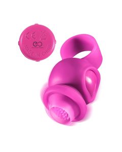 Clit Ring met Sterke Vibraties - Roze los