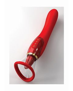 Clitoris en Tepel Zuiger / G-spot Vibrator 24K Gold Luxury Edition