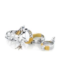 Metalen Peniskooi met drie ringen