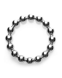 Cockring met Beads - Zilver los