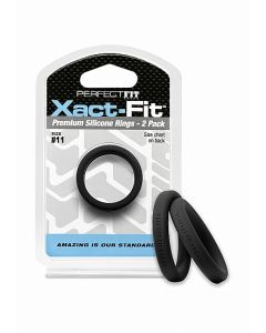 Cockringen Xact-Fit #11 2-Pack - Zwart