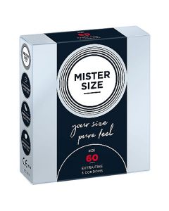 Condooms Mister Size 60 mm 3 voor