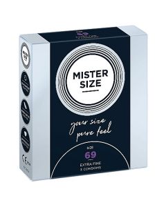 Condooms Mister Size 69 mm 3 condooms voor