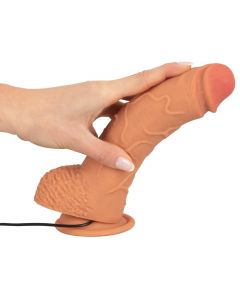 Dildo met Vibratie RealThing buigzaam