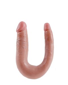 Dildo U-vorm - Double Trouble - Small Skin voorkant