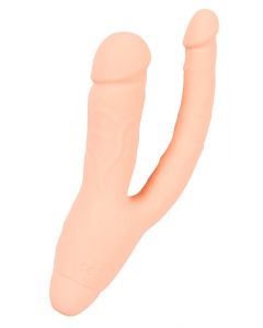 Dubbele Dildo Vibrerend - Huidskleur